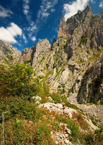 Landscape of high mountains...