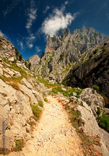 Landscape of high mountains...