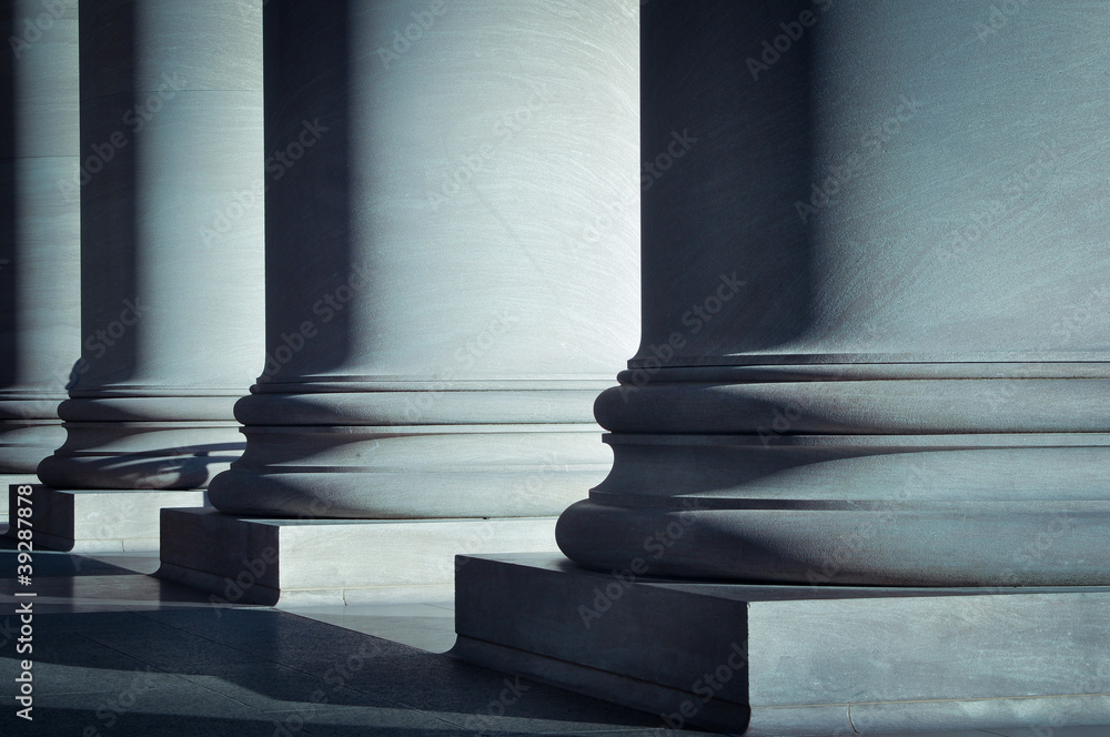 Obraz premium Pillars of Law and Education