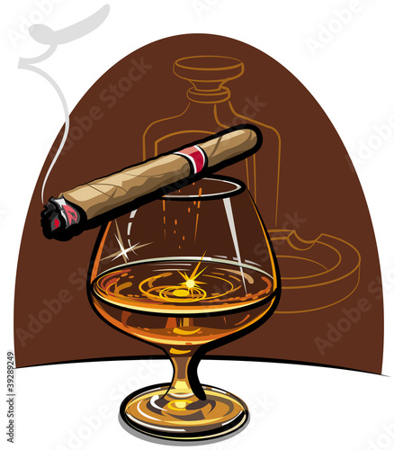 Cognac and cigar