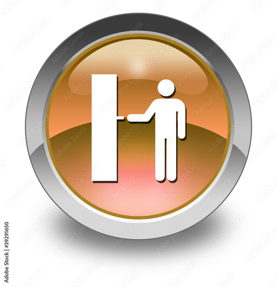 Orange Glossy Pictogram 