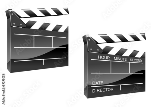 Movie clapper board