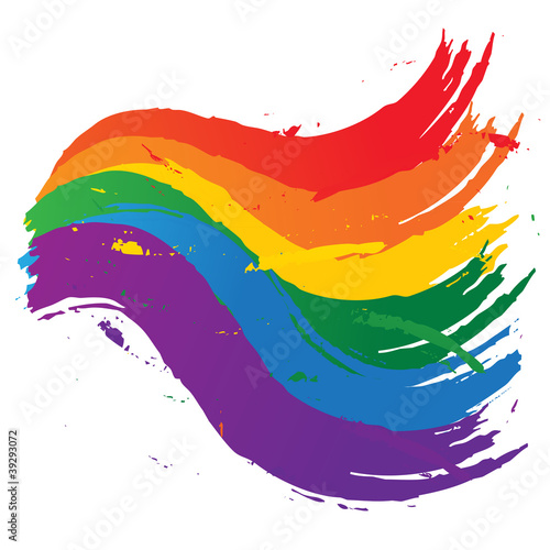 taches et traces arc en ciel - symbole gay et lesbienne