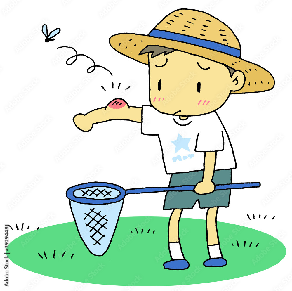 虫刺され男の子 Stock イラスト Adobe Stock