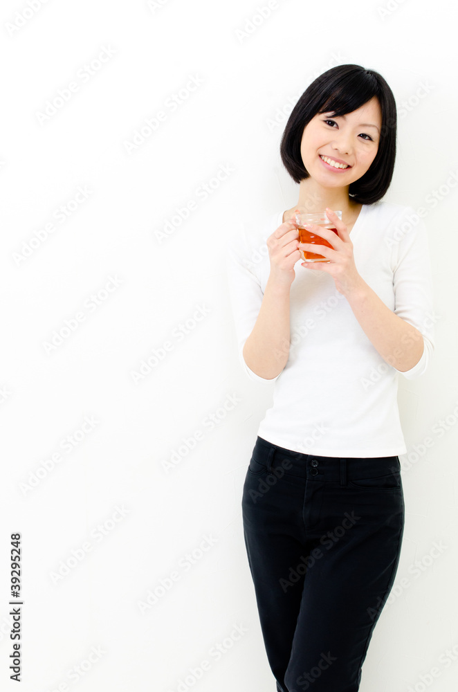attractive asian woman relaxing attractive asian woman relaxing