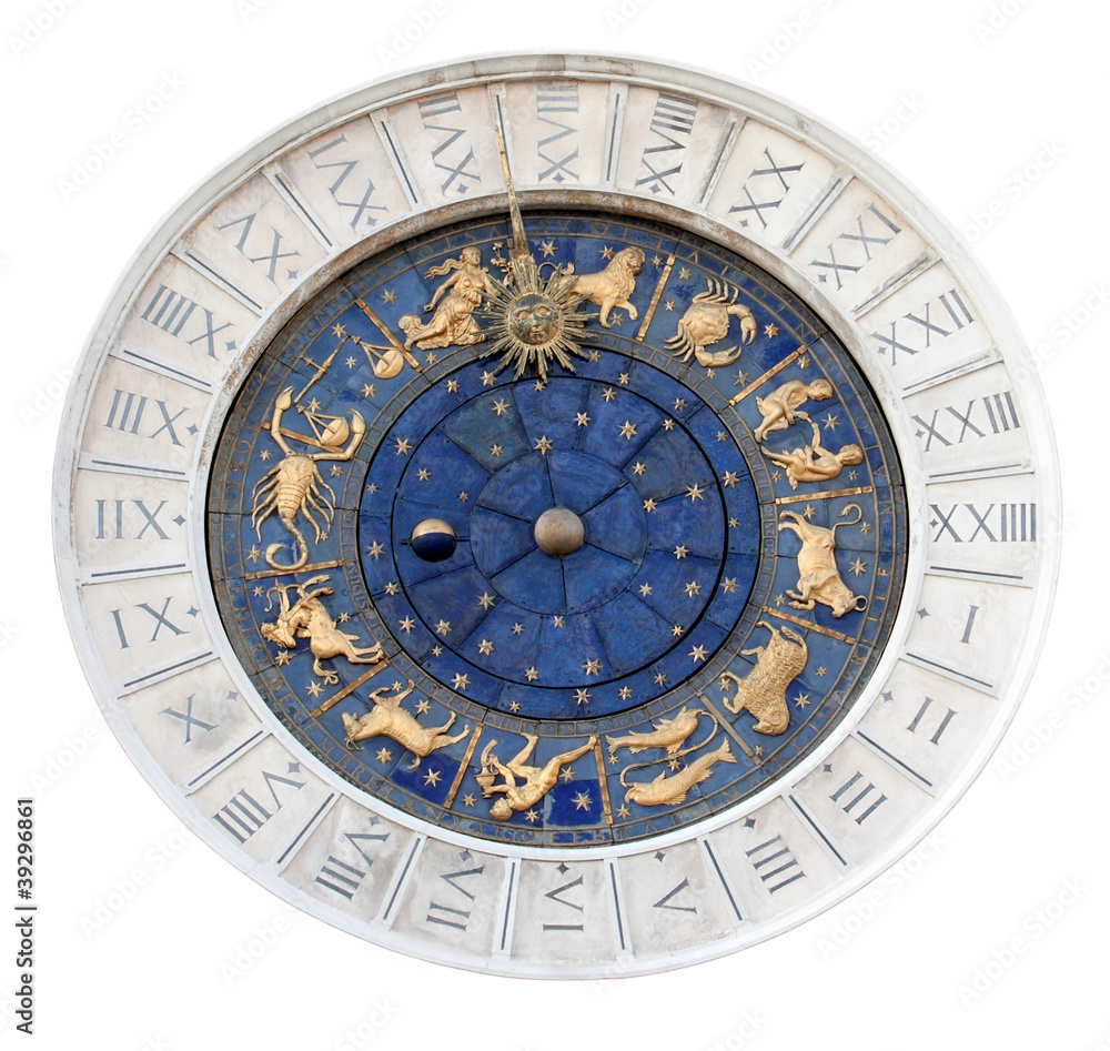 St Marks Astronomical Clock Isolated