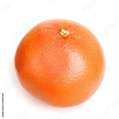 Single orange fruit