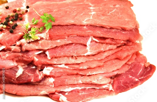 Plakat rohes Schweinefleisch