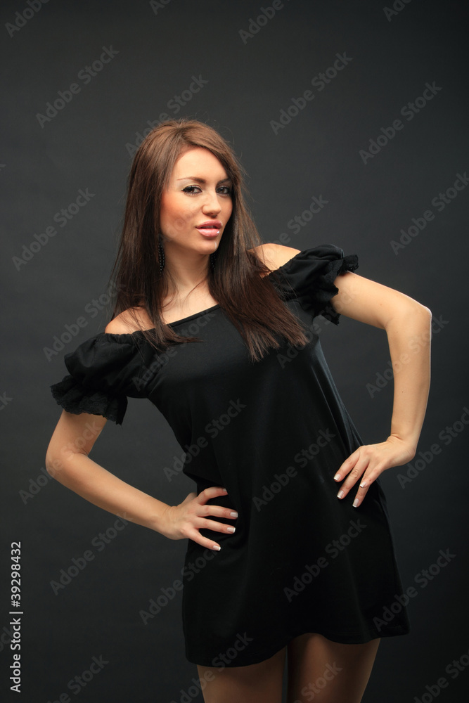 beautiful long hair brunette woman portrait beautiful long hair brunette woman portrait