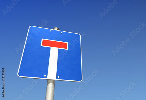 Foto Schild Sackgasse