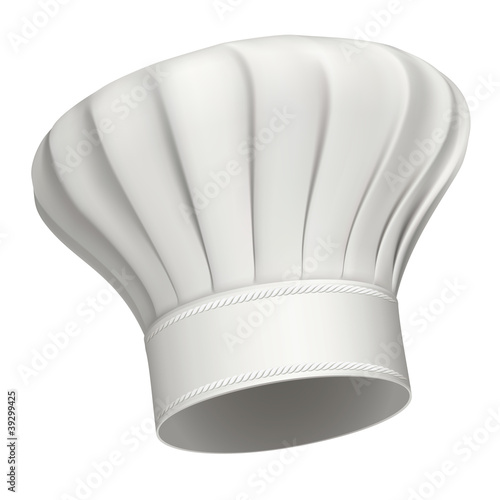 Chef hat vector icon isolated