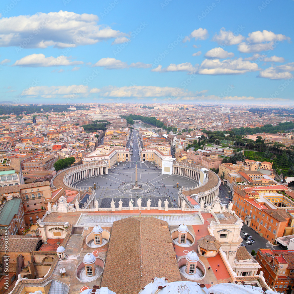 Vatican and Rome - aerial view