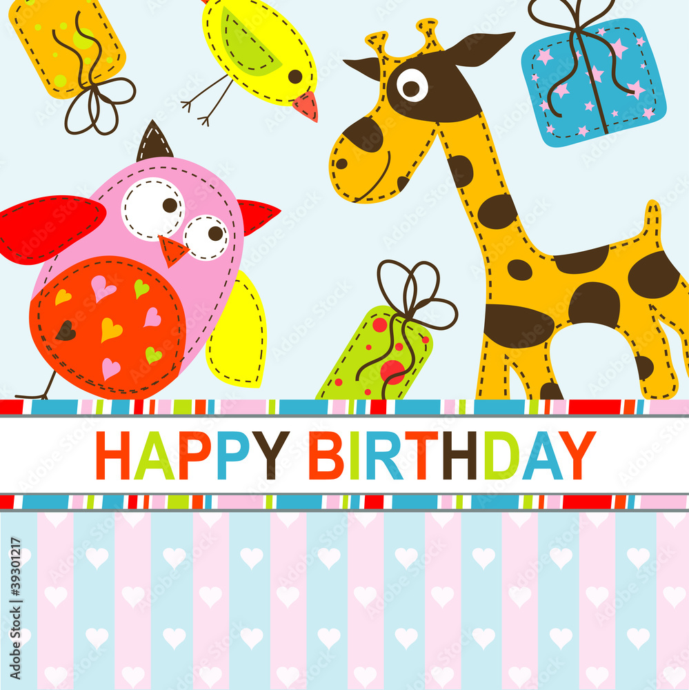 Naklejka premium Template greeting card, vector