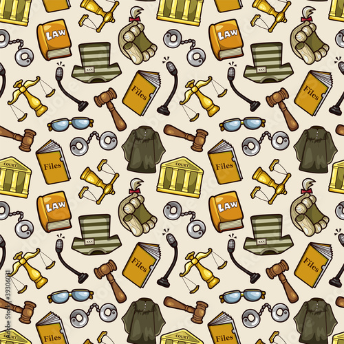 law seamless pattern