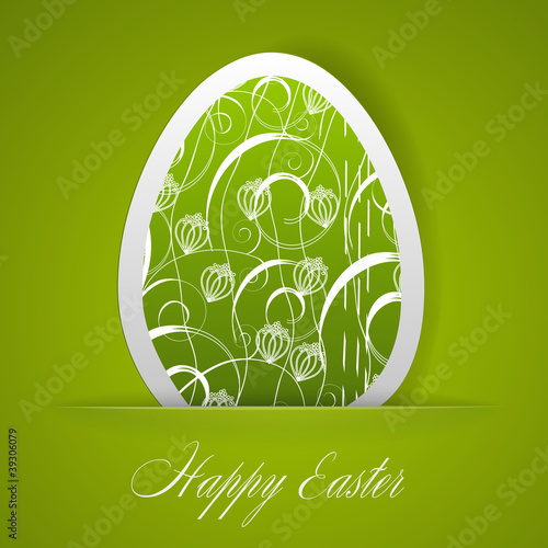 Happy Easter greeting card