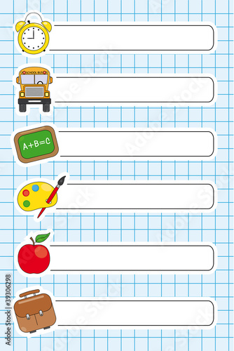 iconos educación y colegio