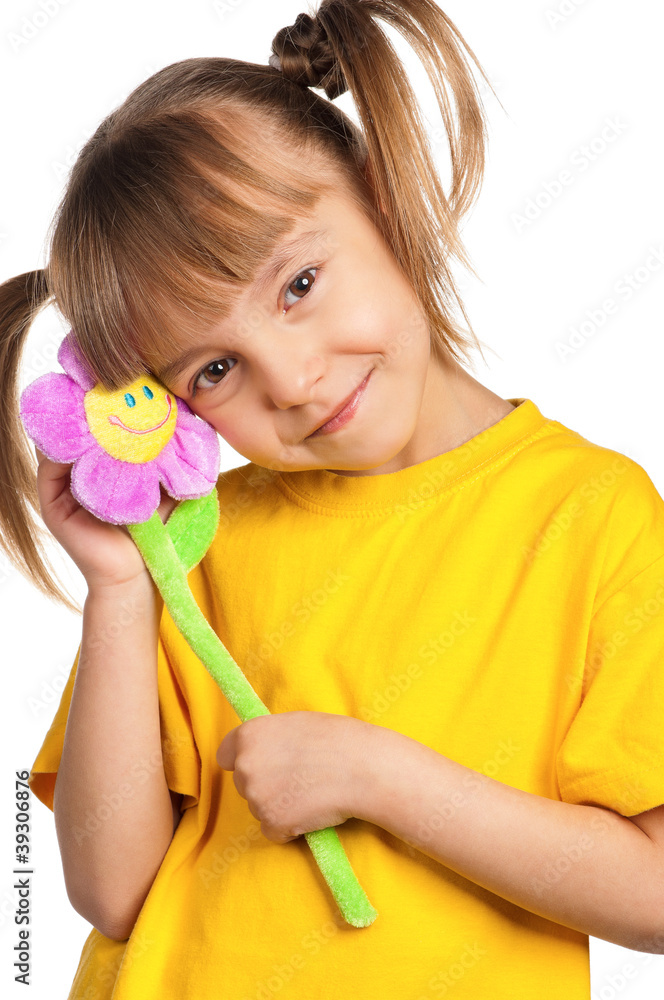 Girl with flower Girl with flower