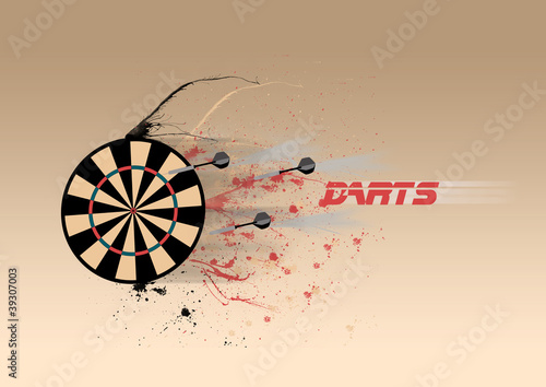 Darts Board background with space photo