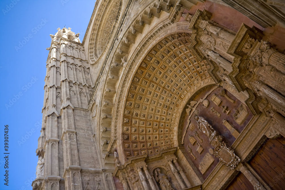 Mallorca cathedral, in Palma de Mallorca, Spain