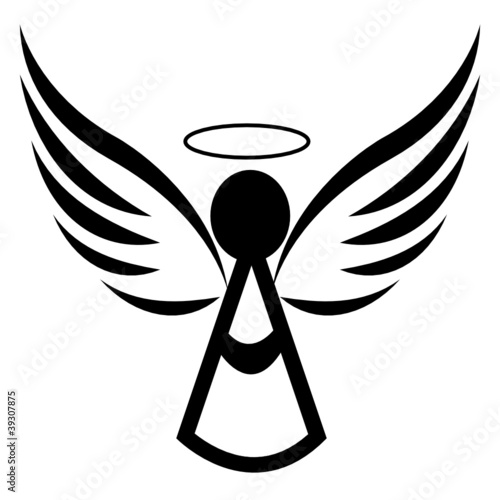 Angel icon logo