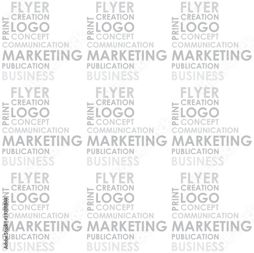 Marketing communication watermark. Seamless pattern.