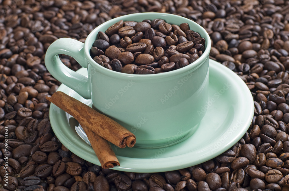 Fototapeta premium A Cup Of Coffee Bean