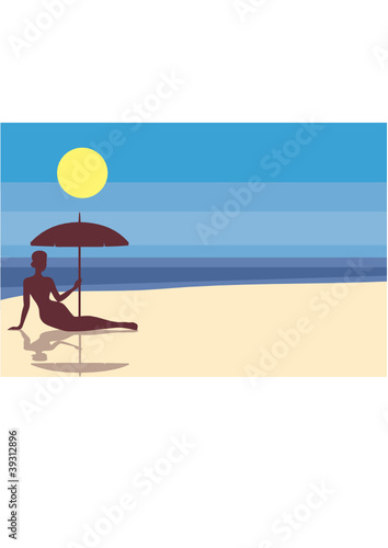 girl on the beach