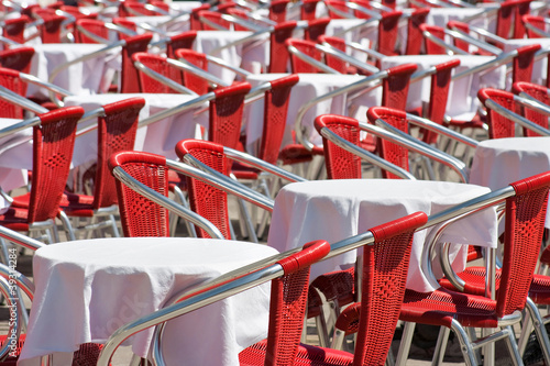 Red chairs