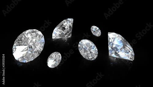 Few old european round cut diamonds