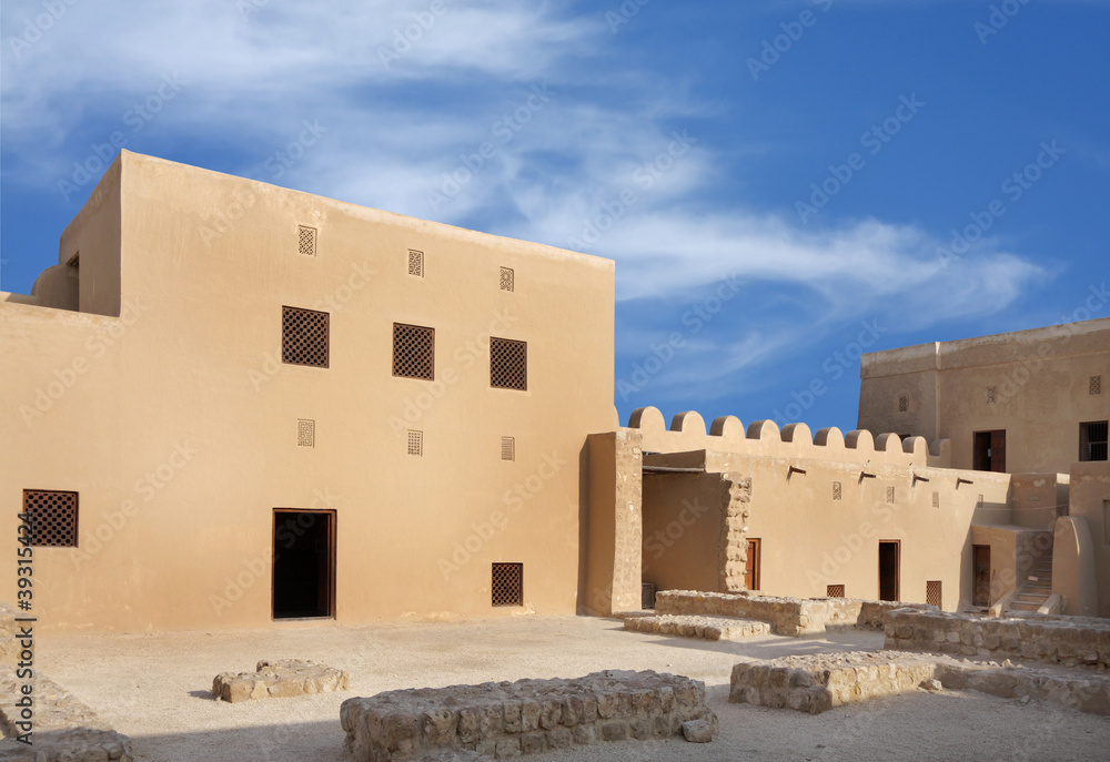 Room designed at two levels in Riffa Fort, Bahrain Room designed at two levels in Riffa Fort, Bahrain