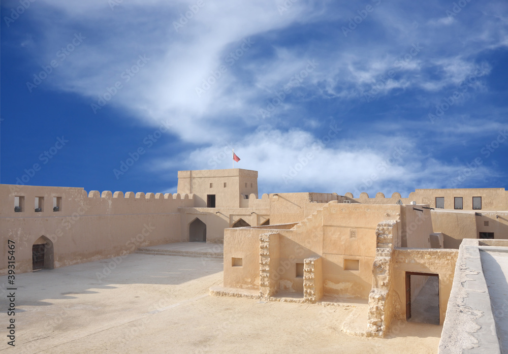 Looking towards southern area of the Riffa Fort, Bahrain Looking towards southern area of the Riffa Fort, Bahrain