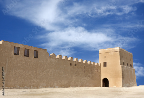 The entrance of Riffa Fort in the corner of North Eastern wall