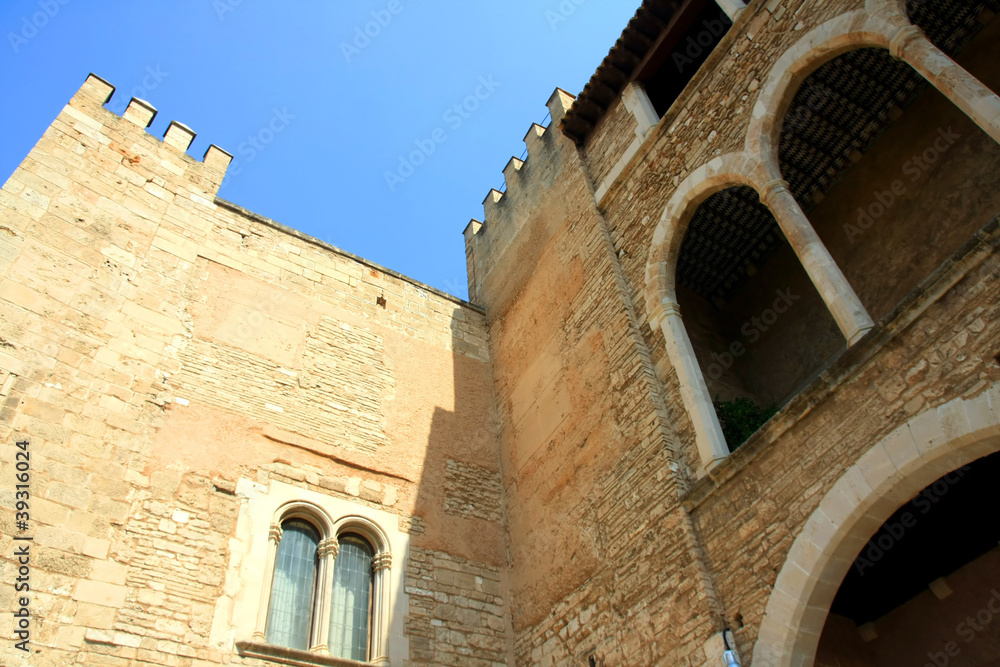 Fototapeta premium Almudaina palace in Palma de Mallorca,Majorca island from Spain