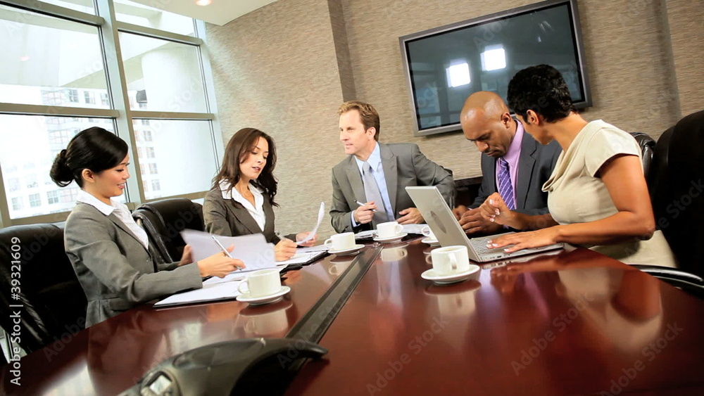 Modern Multi Ethnic Executive Business Team Modern Multi Ethnic Executive Business Team