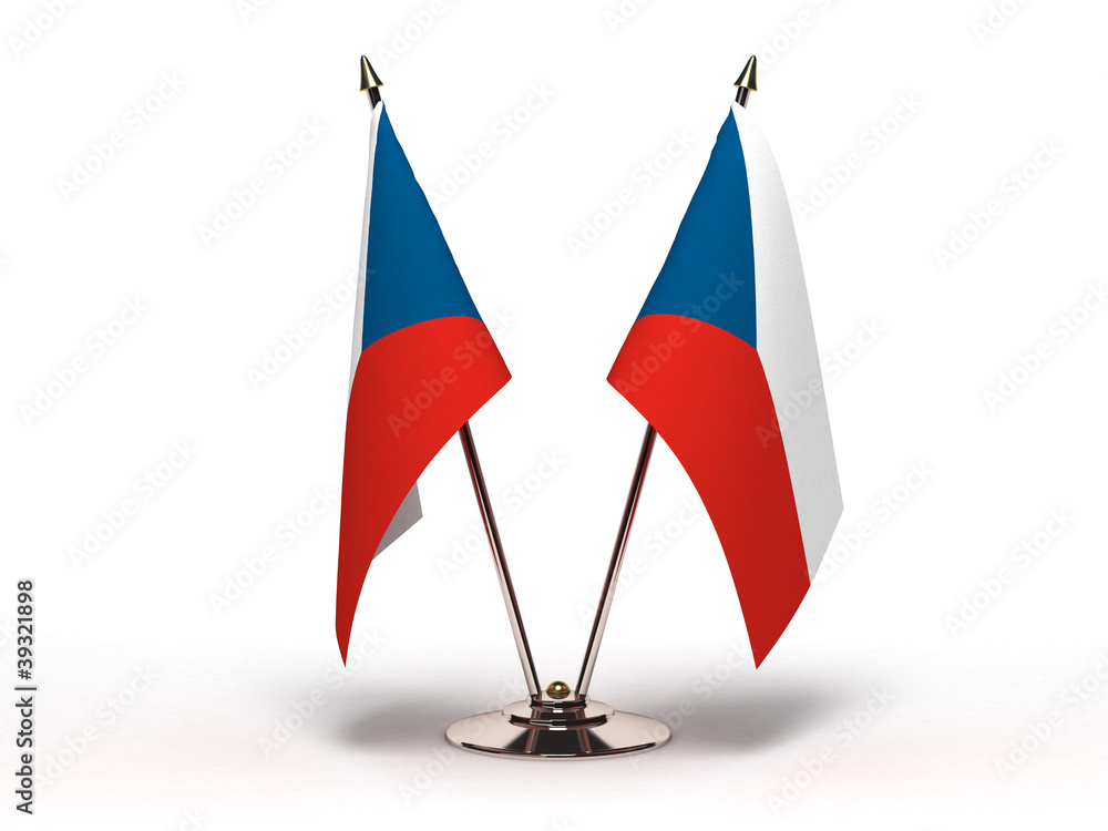 Miniature Flag of Czech Republic (Isolated) Miniature Flag of Czech Republic (Isolated)