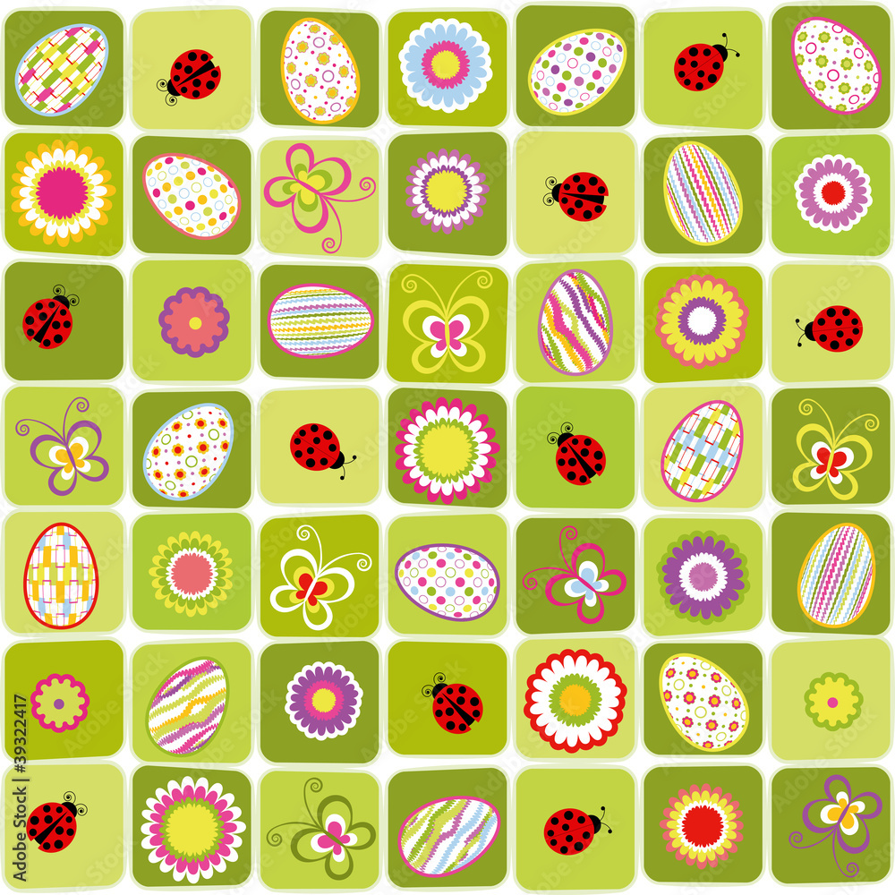 Abstract Easter holiday seamless pattern background