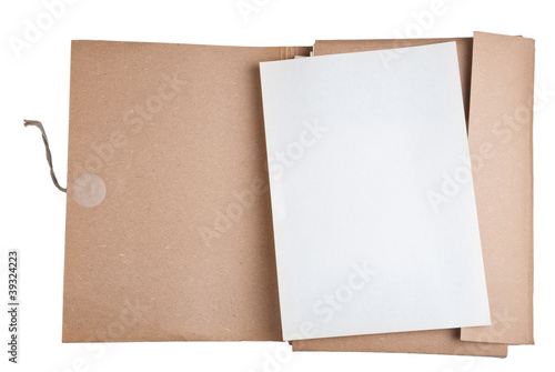 old paper with file
