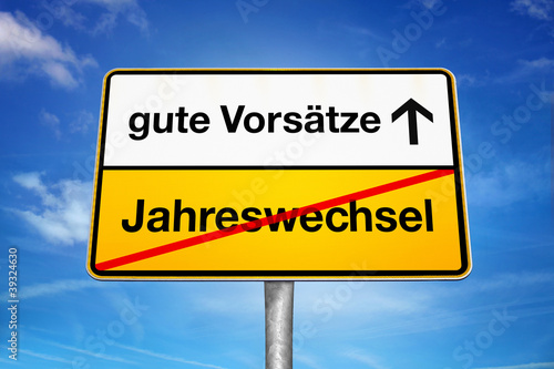 Fotografía Gute Vorsätze zum Jahreswechsel
