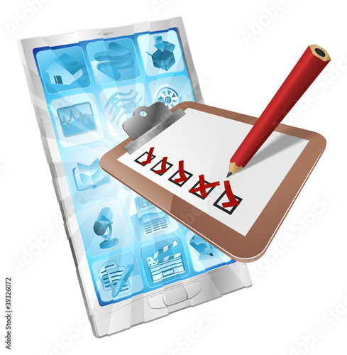 Online survey phone app cli...