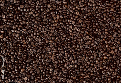 Coffee beans background (crop)