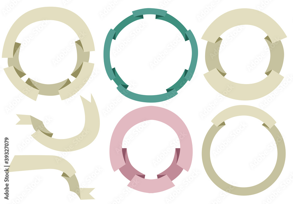 Collection of ribbon Labels Collection of ribbon Labels