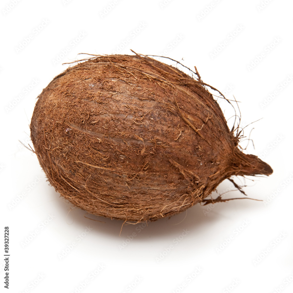 Coconut isolated on a white studio background. Coconut isolated on a white studio background.