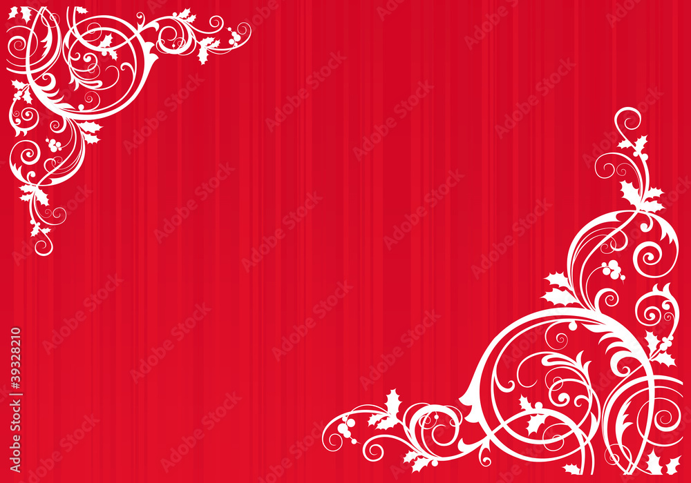Red decorated background