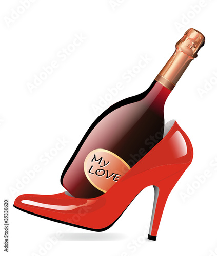 Red Champagner & Highheels