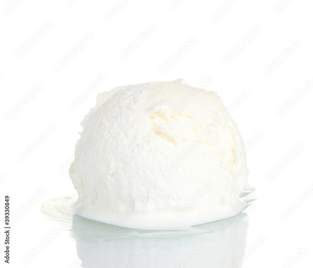 delicious vanilla ice cream isolated on white delicious vanilla ice cream isolated on white