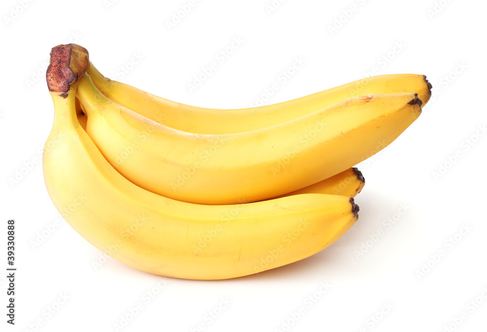 Bunch of bananas isolated on white Bunch of bananas isolated on white