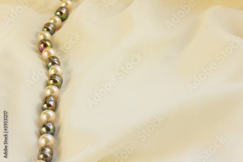 silk with pearls background