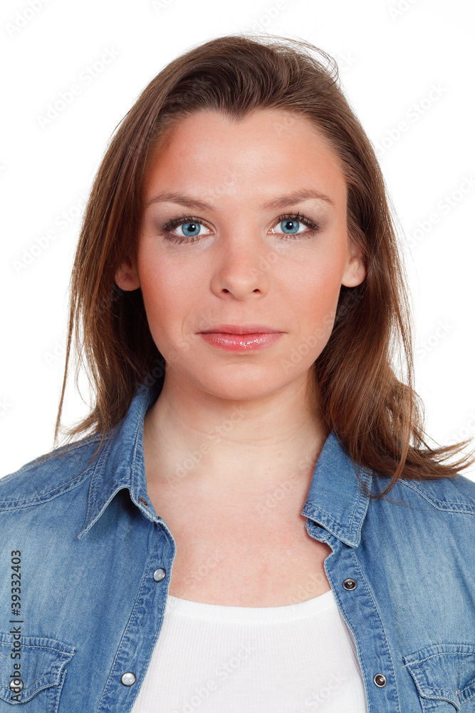 junge frau mit starren blick junge frau mit starren blick