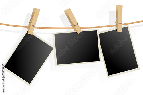 Three Photo Frames on Rope