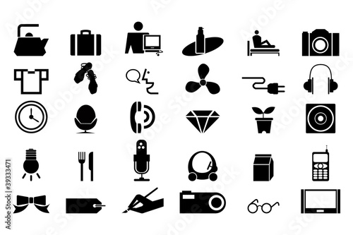 Black icons for life